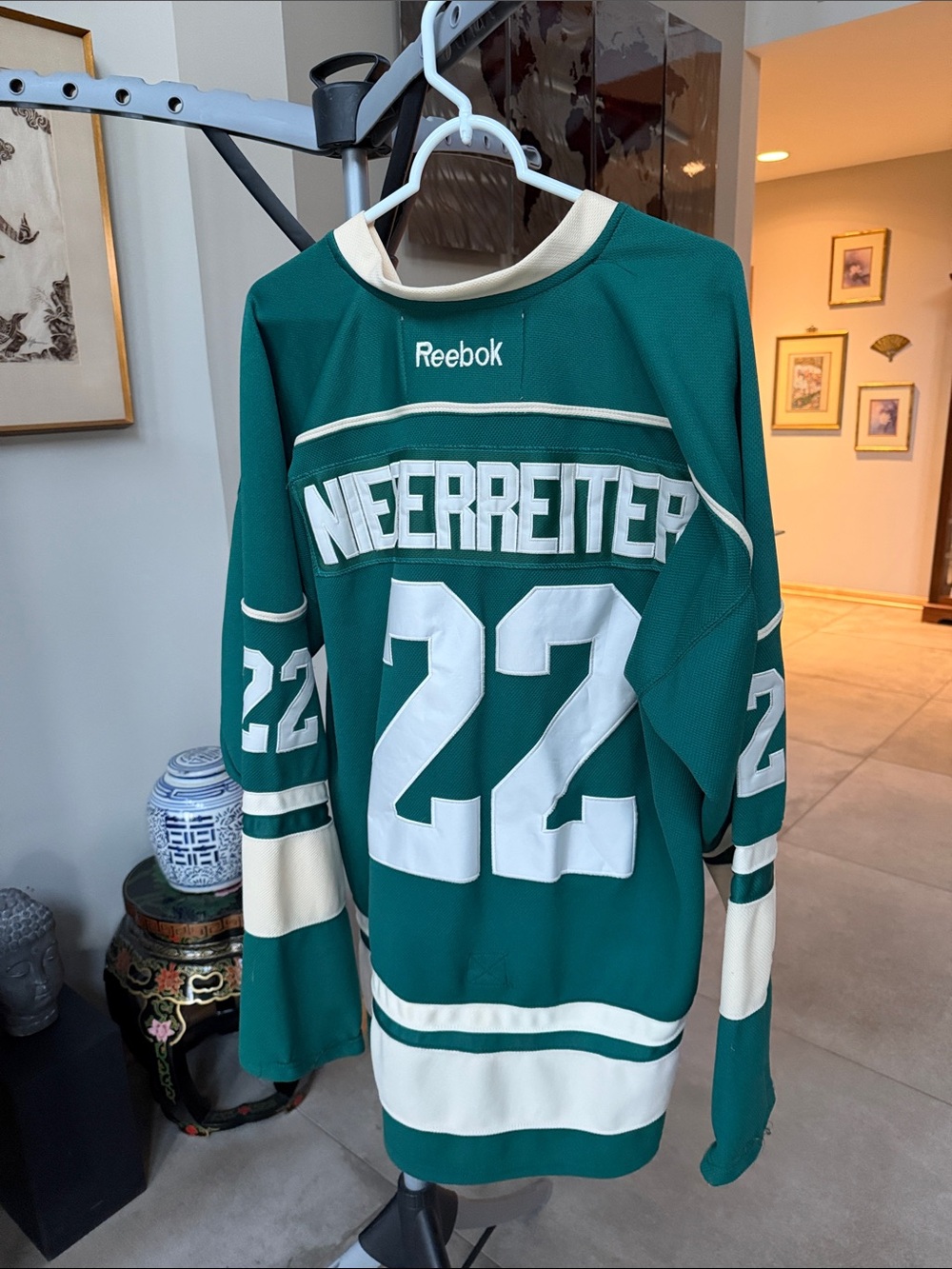 Reebok Niederreiter #22 Minnesota Wild Reebok Premier jersey XXXL Green Cream - Picture 2 of 8